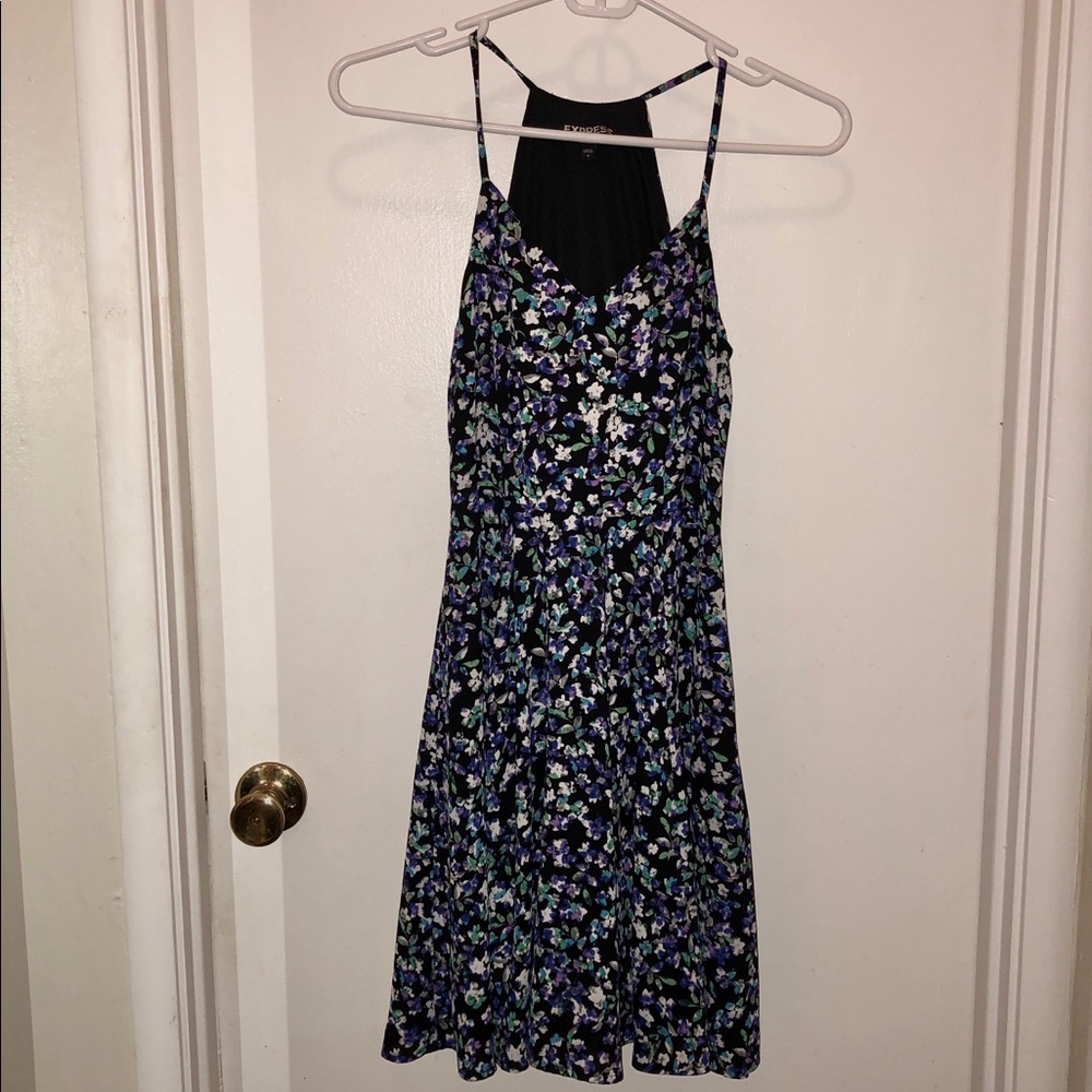 Floral Mini Dress, Express